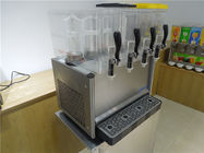 Four Tanks Cold Drink Dispenser Commercial / Juice Beverage Dispenser