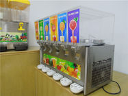 Six Flavor Commercial Fruit Juice Dispenser Machine CE / ISO Safety Certification