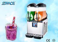 Stainless Steel Frozen Drink Slush Machine / Frozen Beverage Dispensers Double Bowl