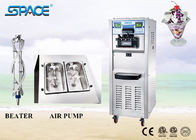 Air Pump Soft Serve Freezer Frozen Yogurt Ice Cream Maker With Casters 6250A