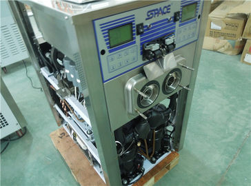 Two Compressors Table Top Ice Cream Maker , Countertop Soft Ice Cream Machine