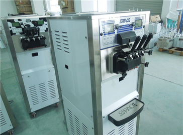 Professional Commercial Ice Cream Machine With Air Pump Feed And 3 Compressor