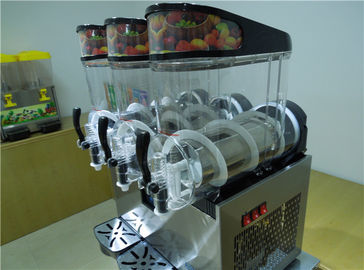 Triple Bowl Frozen Drink Slush Machine , Frozen Beverage Machine High Efficiency