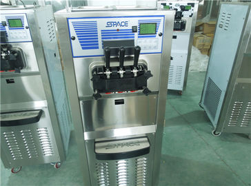 Commercial Soft Serve Three Flavor Ice Cream Machine Easy Operation