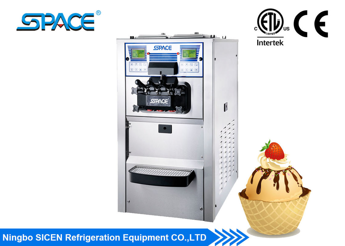 CE ETL Countertop Soft Serve Frozen Yogurt Machine with Two Main Compressors
