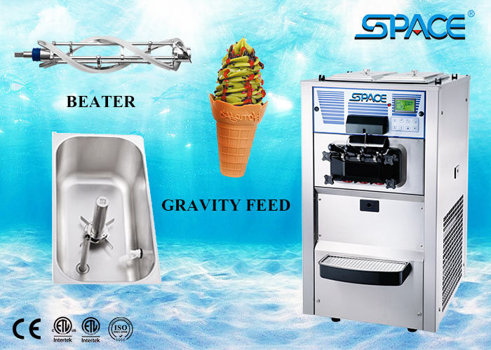 Gravity Feed Single Flavor Ice Cream Machine / Commercial Frozen Yogurt Maker