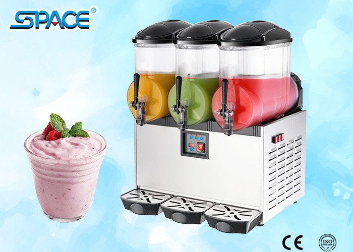 Table Top Commercial Frozen Drink Slush Machine 3 Bowl Stainless Steel ...